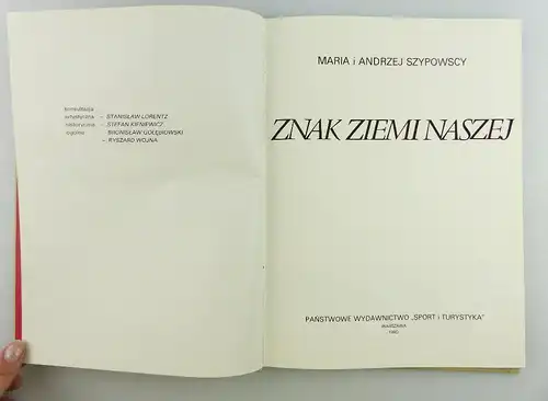 Buch: polnisch Znak Ziemi Naszej Warszawa 1980 e1390