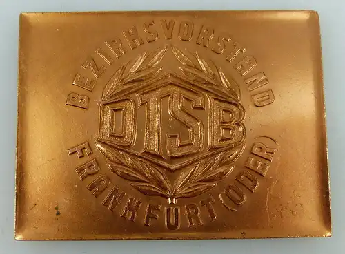 Medaille: Bezirksvorstand Frankfurt / Oder DTSB bronzefarben, Orden1339