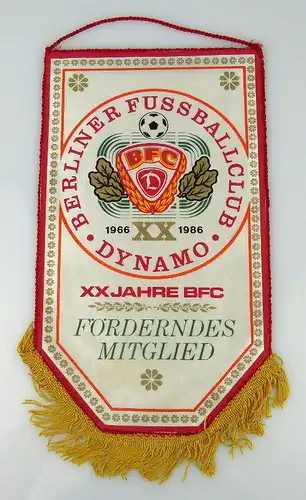 Wimpel BFC Dynamo XX Jahre BFC Fördern des Mitglieds Orden2168