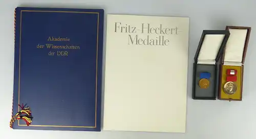 Nachlass: Johannes Stroux Medaille + Fritz Heckert Medaille Silber + 2 Urkunden