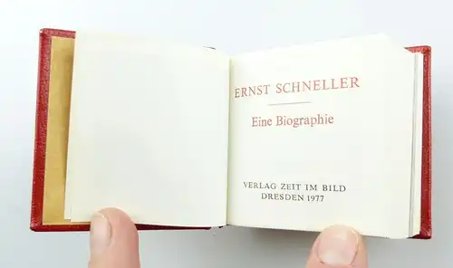 #e5476 Minibuch: Ernst Schneller Biographie mit persönlicher Widmung BV Suhl GST