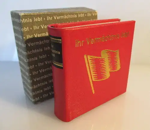 Minibuch: Ihr Vermächtnis lebt Verlag Zeit im Bild Dresden 1982 bu0214