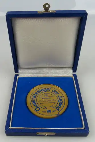 Medaille: Qaulitätssiegel der Jugend Carl Zeiss Jena Kombinat VEB Car, Orden1301