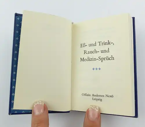 #e7330 Minibuch Eß-, Trink-, Rauch- und Medizin-Sprüch von Wolfgang Tenzler