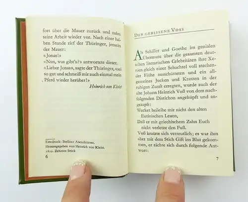 #e7328 Minibuch: Mecklenburg Ein Anekdotenbuch herausgegeben von Jürgen Borchert