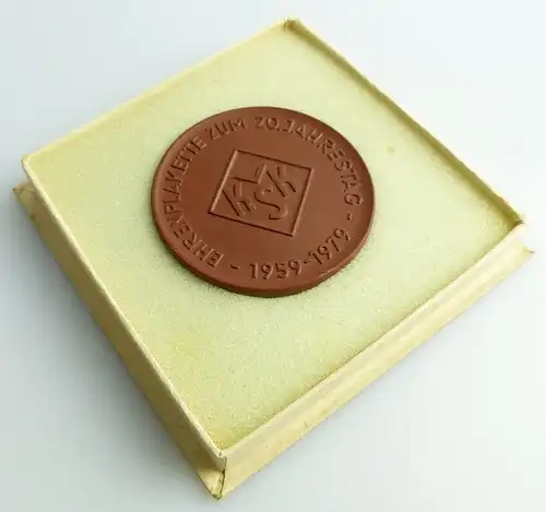 Meissen Medaille VKSK Ehrenplakette zum 20. Jahrestag 1959-1979 Orden2765