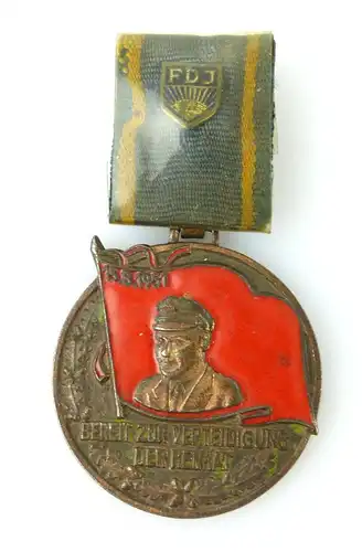 Medaille Bereit zur Verteidigung der Heimat, Ernst Thälmann Medaille 8461 e1698