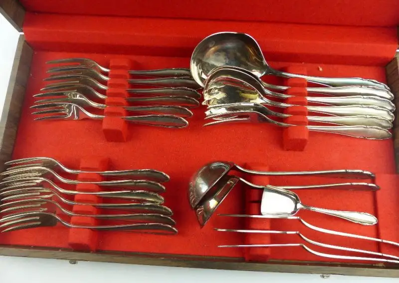 75 teiliges original altes WMF Besteck Modell 2200 in 90er Silberauflage e682 2