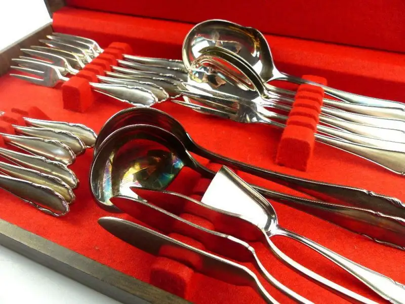 75 teiliges original altes WMF Besteck Modell 2200 in 90er Silberauflage e682 3