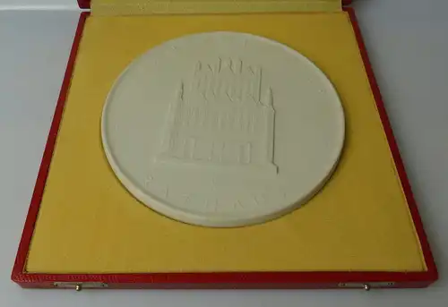 große Meissen Medaille im Etui: Frankfurt / Oder Rathaus, un049