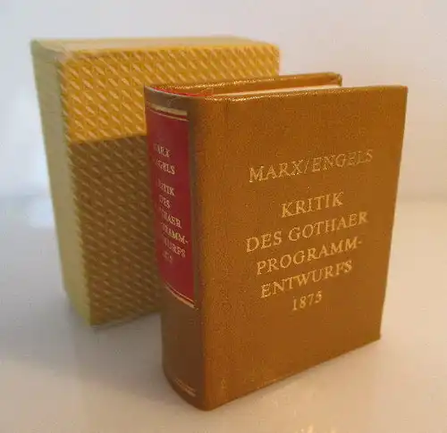 Minibuch: Kritik des Gothaer Programmentwurfs 1875 Marx Engels bu0198