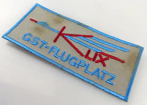 GST Abzeichen GAT Flugplatz Klix, Aufnäher gestickt markierte Fläche GST349