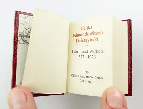 #e5445 Minibuch: F. E. Dzierzynski Leben und Wirken Offizin Andersen Nexö