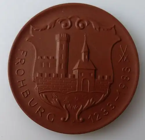 Meissen Medaille: 750 Jahre Stadt Frohburg 1233-1983, Orden2729