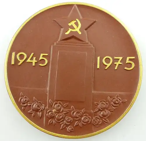 Seltene Meissen Medaille im Etui: 1945-1975 30. Jahrestag der Befreiung e1326