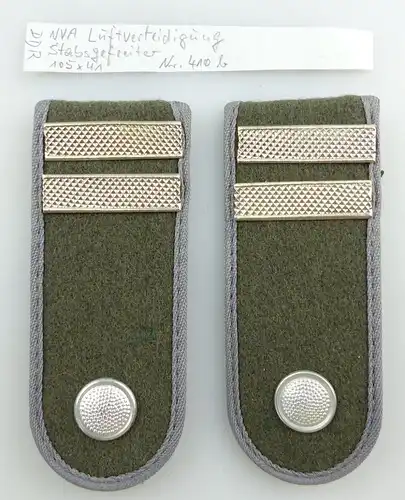 #e3593 1 Paar DDR NVA Schulterstücke Luftverteidigung Stabsgefreiter Nr. 410 b