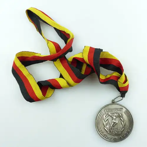 #e4068 DDR Medaille DTSB Leipzig 1959 3. Deutsches Turn - und Sportfest 2. Platz