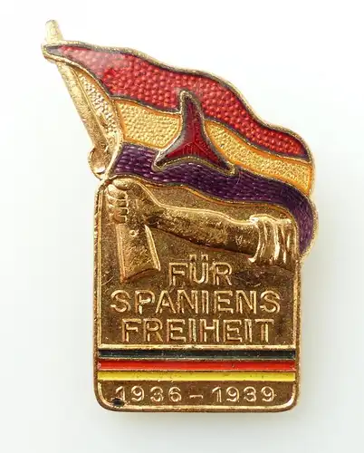 #e2095 Emailliertes Abzeichen Für Spaniens Freiheit 1936-1939 bronzefarben