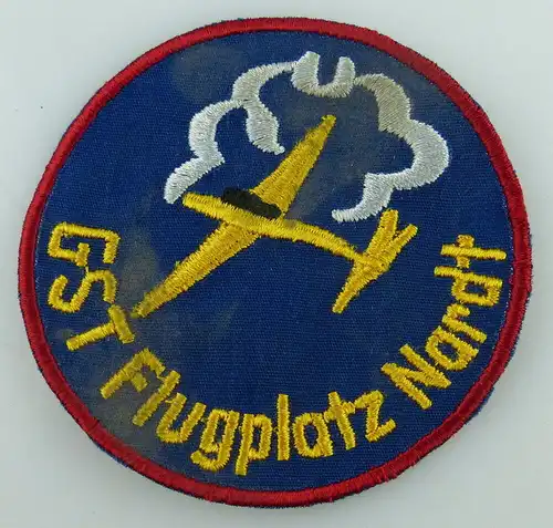 GST Abzeichen GST Flugplatz Nardt, gestickt auf blau GST344