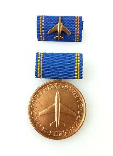 #e2462 Medaille für 5 Jahre treue Dienste in der zivilen Luftfahrt in Bronze DDR