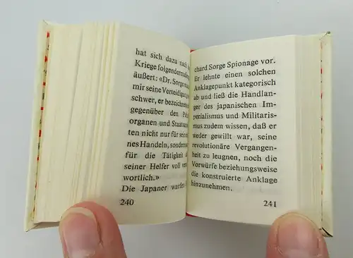 2 Minibücher: Dr. Sorge funkt aus Tokyo Dr. Richard Sorge e239