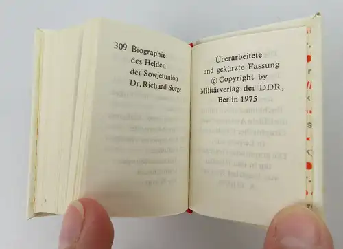 2 Minibücher: Dr. Sorge funkt aus Tokyo Dr. Richard Sorge e239