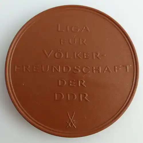 Meissen Medaille: LIGA für Völkerfreundschaft der DDR, Freundschaft d, Orden2649