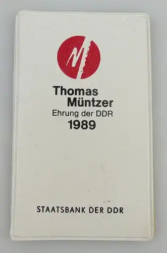 3 Gedenkmünzen: Thomas Müntzer Ehrung der DDR 1989 Staatsbank der DDR, Orden1247