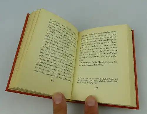Minibuch: Mecklenburg ein Gästebuch VEB Hinstorff Verlag Rostock bu0432