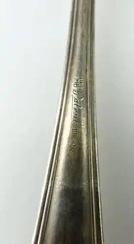 Original altes 6 tlg. WMF Löffelset mit Kreuzbandmuster in Silberauflage e567