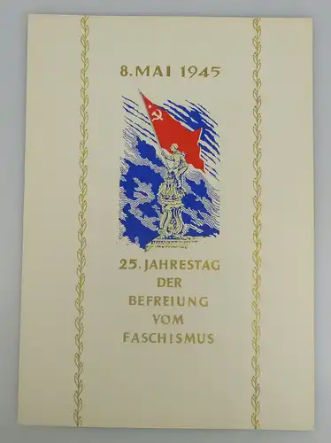 Gedenkblatt 8. Mai 1945 25. Jahrestag der Befreiung vom Fa Briefmarken so183