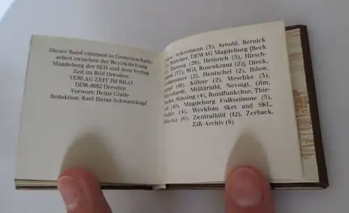 Minibuch: Bezirk Magdeburg Verlag Zeit im Bild Dresden bu0155
