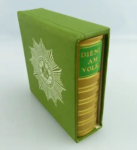 Minibuch: Dienst am Volke Leipzig DDR 1982 Offizin Andersen Nexö e218
