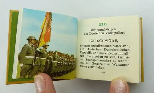 Minibuch: Dienst am Volke Leipzig DDR 1982 Offizin Andersen Nexö e218