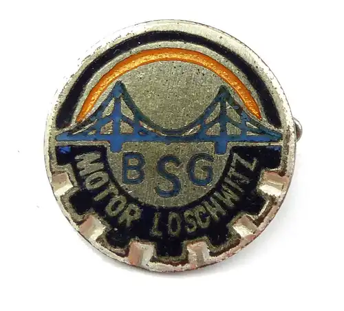 #e6830 BSG Motor Loschwitz Abzeichen der DDR silberfarben