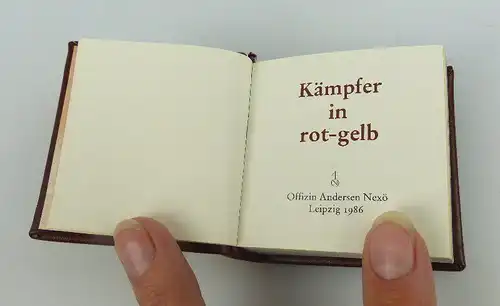 Minibuch: Kämpfer in rot-gelb Offizin Andersen Nexö Leipzig 1986 bu0755