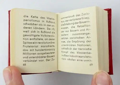 #e3177 Minibuch: Ernst Thälmann Vorbild der Jugend 1976 Offizin Andersen Nexö