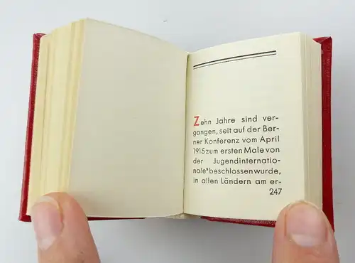 #e3177 Minibuch: Ernst Thälmann Vorbild der Jugend 1976 Offizin Andersen Nexö