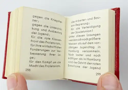 #e3177 Minibuch: Ernst Thälmann Vorbild der Jugend 1976 Offizin Andersen Nexö