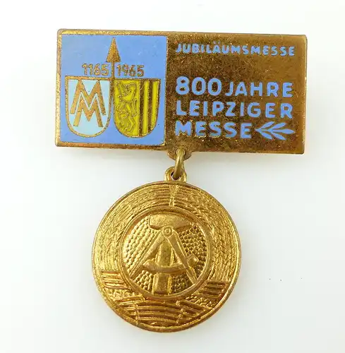 #e2433 MM 800 Jahre Leipziger Messe /Jubiläumsmesse 1165-1965 DDR Abzeichen