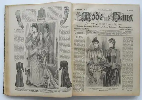 Buch 0150 Mode & Haus, VI. Jahrgang 1890 bis VII.Jahrgang 1891 Zeitungen