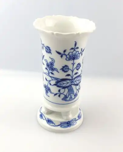 #e3975 Tolle Meissen Porzellan Blumenvase / Vase 1. Wahl mit Zwiebelmuster