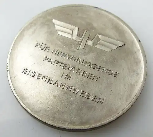 Medaille: 30 Jahre politische Organe im Eisenbahnwesen 1982, silberfa, Orden1560