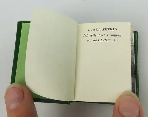 Minibuch Clara Zetkin Ich will dort kämpfen wo das Leben ist bu0747
