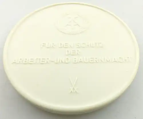 Meissen Medaille: 20 Jahre Zollverwaltung der DDR 1952-1972 e1604