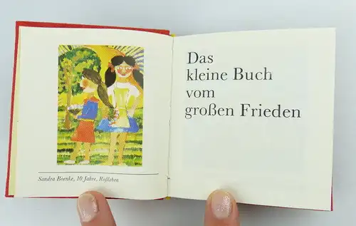 Minibuch: Das kleine Buch vom großen Frieden von Kindern der DDR e205