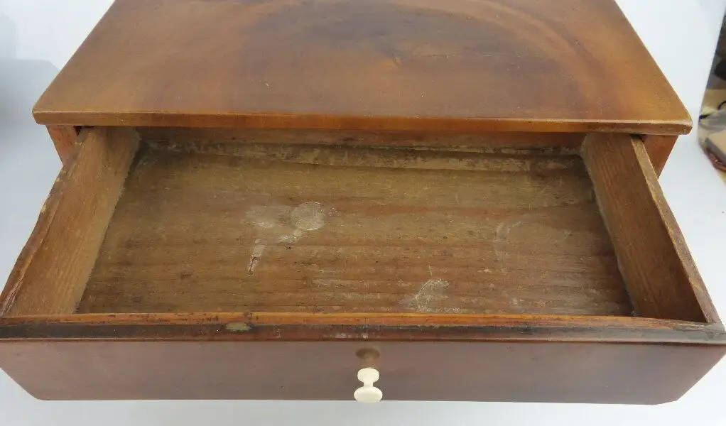 original alter Biedermeier Modell Schrank mit 3 Schubladen Miniatur so067 2