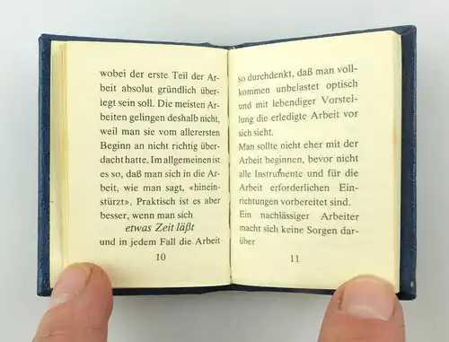 #e6189 Minibuch: Wie man arbeiten muss! Verlag Junge Welt Berlin DDR Merkblatt