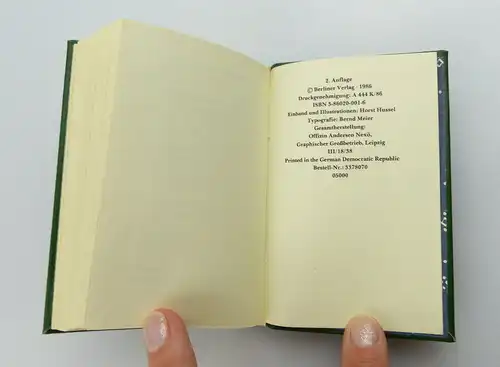 Minibuch : Liebe Phanatsie und Kochkunst - Berliner Verlag 1986 e195