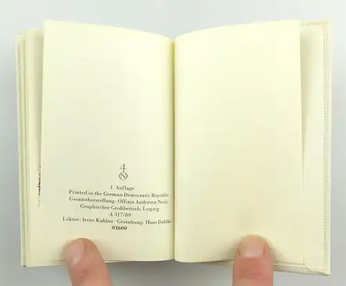 #e6164 Minibuch: Die Wiese in der Hosentasche von Günther Feustel 1. Auflage